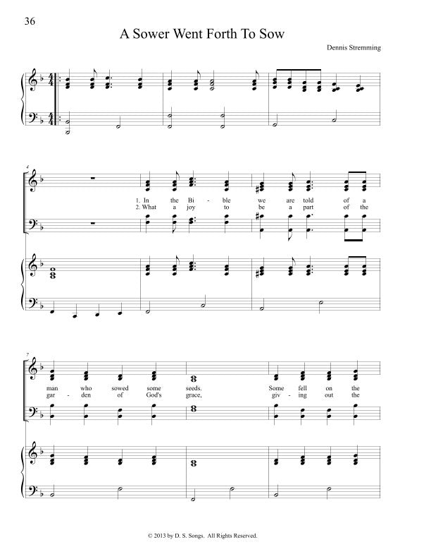 A Sower Went Forth to Sow - SATB & Piano