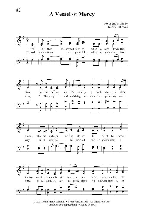 A Vessel of Mercy - SATB