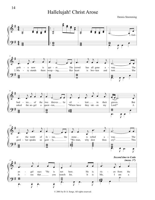 Hallelujah! Christ Arose - SATB & Piano