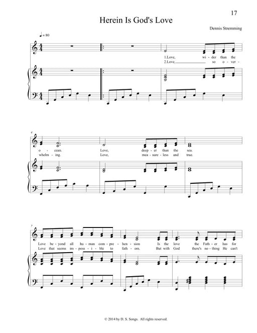 Herein Is God's Love - SATB & Piano