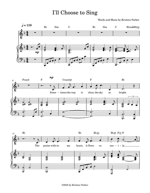I'll Choose to Sing
