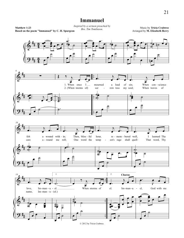 Immanuel - Vocal Solo & Piano