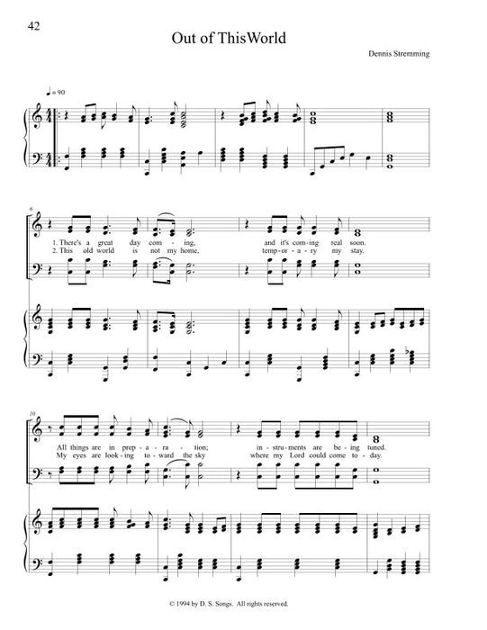Out of This World - SATB & Piano