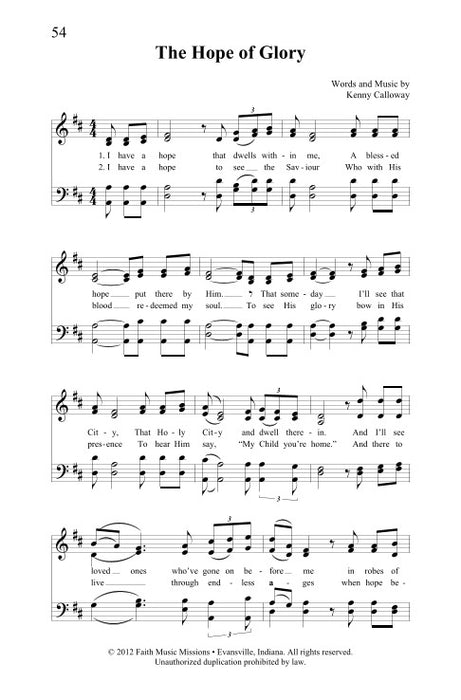 The Hope of Glory - SATB